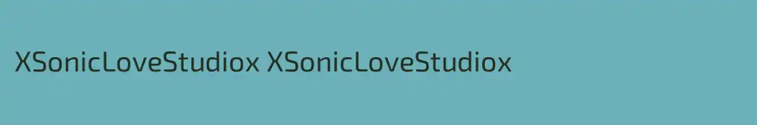 XSonicLoveStudiox XSonicLoveStudiox